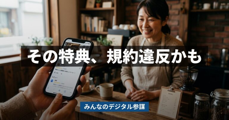Googleクチコミで「星5なら割引」はNG｜処分例と正しいお願いの仕方